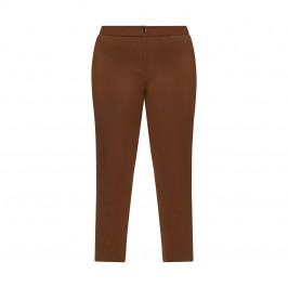 PERSONA BY MARINA RINALDI CROPPED TROUSER BROWN - Plus Size Collection
