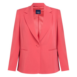 Persona by Marina Rinaldi Stretch Cady Blazer Coral  - Plus Size Collection