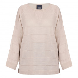 Persona by Marina Rinaldi Ribbed Sweater Beige  - Plus Size Collection