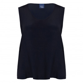 Persona by Marina Rinaldi Silk Acetate Vest Optional Sleeve Navy  - Plus Size Collection