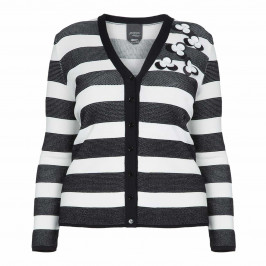 PERSONA BY MARINA RINALDI STRIPE CARDIGAN - Plus Size Collection