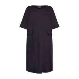 Persona by Marina Rinaldi Navy Jersey Dress  - Plus Size Collection