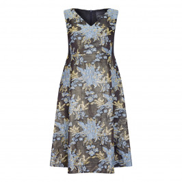 PERSONA BY MARINA RINALDI FLORAL JACQUARD DRESS WITH OPTIONAL SLEEVES - Plus Size Collection