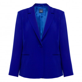 Persona By Marina Rinaldi Stretch Cady Blazer Blue - Plus Size Collection