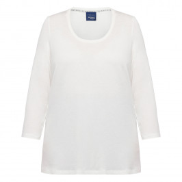 Persona By Marina Rinaldi Viscose Jersey T-shirt White - Plus Size Collection