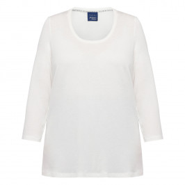 Persona By Marina Rinaldi Viscose Jersey T-shirt White - Plus Size Collection