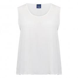 Persona By Marina Rinaldi Silk Acetate Vest Optional Sleeve White - Plus Size Collection