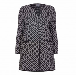 PERSONA BY MARINA RINALDI JACQUARD KNITTED JACKET - Plus Size Collection