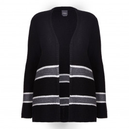 PERSONA BY MARINA RINALDI STRIPE CARDIGAN WITH SCATTERED SEQUIN DETAIL - Plus Size Collection
