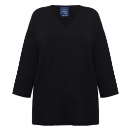 Persona by Marina Rinaldi Knitted Tunic Black  - Plus Size Collection