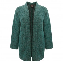 PERSONA JADE GREEN LONG CARDIGAN - Plus Size Collection