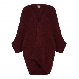 Persona BY MARINA RINALDI MOHAIR BLEND Long Chunky Knit Cardigan