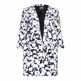 PERSONA BY MARINA RINALDI LONG printed JACKET with bell sleeves - Plus Size Collection