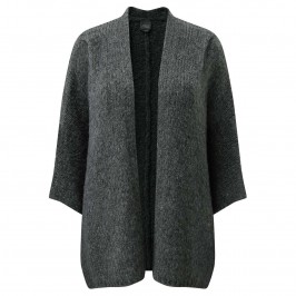 PERSONA CHARCOAL CHUNKY cardigan - Plus Size Collection