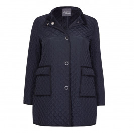 PERSONA BY MARINA RINALDI NAVY PADDED JACKET - Plus Size Collection