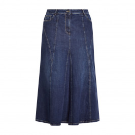 Persona By Marina Rinaldi Flared Denim Midi Skirt - Plus Size Collection