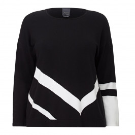 PERSONA BY MARINA RINALDI BLACK AND WHITE TUNIC - Plus Size Collection