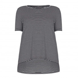 PERSONA navy stripe T SHIRT - Plus Size Collection