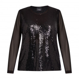PERSONA BLACK SEQUIN TOP - Plus Size Collection