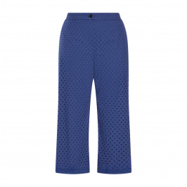 Persona by Marina Rinaldi Broderie Anglaise Trousers China Blue - Plus Size Collection