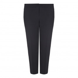 PERSONA BY MARINA RINALDI DIAMANTE TRIM TROUSER BLACK - Plus Size Collection