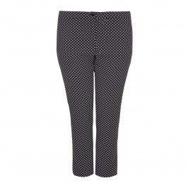 PERSONA geometric jacquard ankle grazer TROUSERS - Plus Size Collection