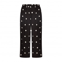 Persona by Marina Rinaldi Black and White Spot Print Trousers  - Plus Size Collection