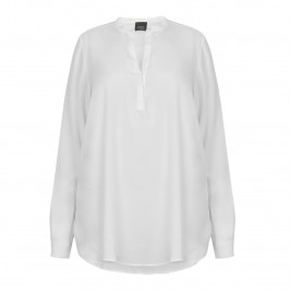 PERSONA silky ivory TUNIC shirt - Plus Size Collection