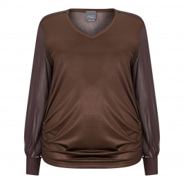 PERSONA BY MARINA RINALDI TUNIC ESPRESSO - Plus Size Collection