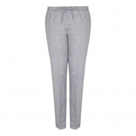 PERSONA BY MARINA RINALDI LINEN TWILL TROUSERS - Plus Size Collection