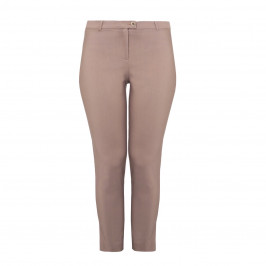 PIAZZA DELLA SCALA ANKLE GRAZER TROUSERS TAN - Plus Size Collection