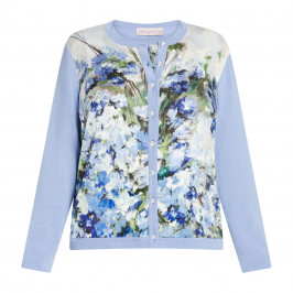 Piero Moretti Floral Twinset Blue  - Plus Size Collection