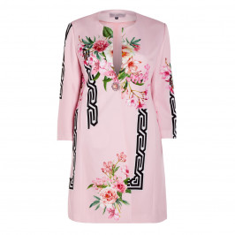 PIERO MORETTI ORIENTAL LILY PRINT COAT - Plus Size Collection