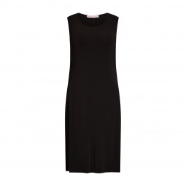 Piero Moretti Sleeveless Jersey Dress Black - Plus Size Collection