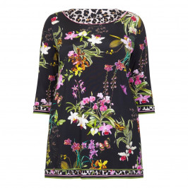 PIERO MORETTI FLORAL EMBELLISHED TUNIC - Plus Size Collection