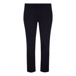 BEIGE TECHNOSTRETCH TROUSERS BLACK - Plus Size Collection