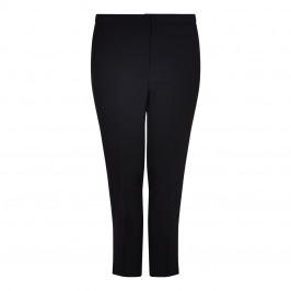 MARINA RINALDI BLACK ANKLE GRAZER TAILORED TROUSERS  - Plus Size Collection