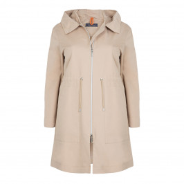 WHITE LABEL HOODED COAT - Plus Size Collection