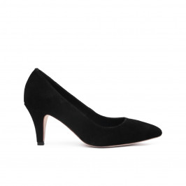 Sargossa classic court black suede SHOES - Plus Size Collection