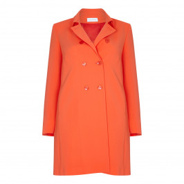 SALLIE SAHNE DOUBLE-BREASTED LINED COAT WITH COLLAR - Plus Size Collection