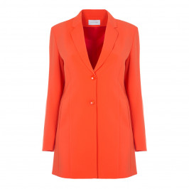 SALLIE SAHNE LONGLINE JACKET SINGLE BREASTED REVERE COLLAR - Plus Size Collection