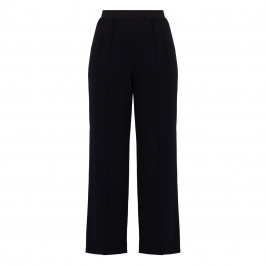 Sallie Sahne Pull On Crepe Trousers Black - Plus Size Collection