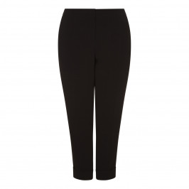 SALLIE SAHNE BLACK ANKLE GRAZER TROUSERS - Plus Size Collection