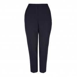 Sallie Sahne NAVY PINSTRIPE TROUSERS - Plus Size Collection