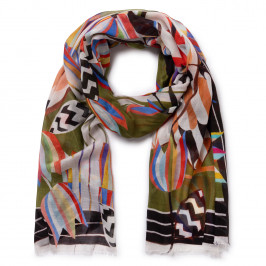 Salto Silk Blend Scarf Multicolour  - Plus Size Collection