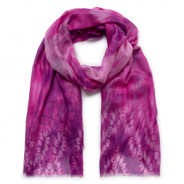 Salto Tie Dye Effect Scarf Fuchsia  - Plus Size Collection