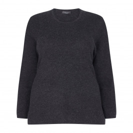 SANDRA PORTELLI CHARCOAL CASHMERE SWEATER - Plus Size Collection