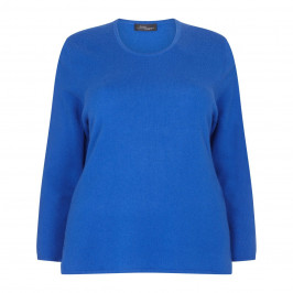 SANDRA PORTELLI ROYAL BLUE CASHMERE SWEATER - Plus Size Collection