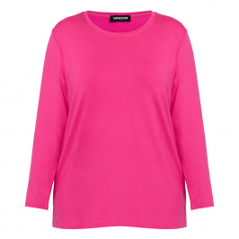 Seeyou T-Shirt Long Sleeve Fuchsia - Plus Size Collection