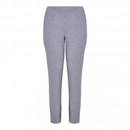 SEMPRE PIU GREY MELANGE PUNTO MILANO TROUSERS - Plus Size Collection